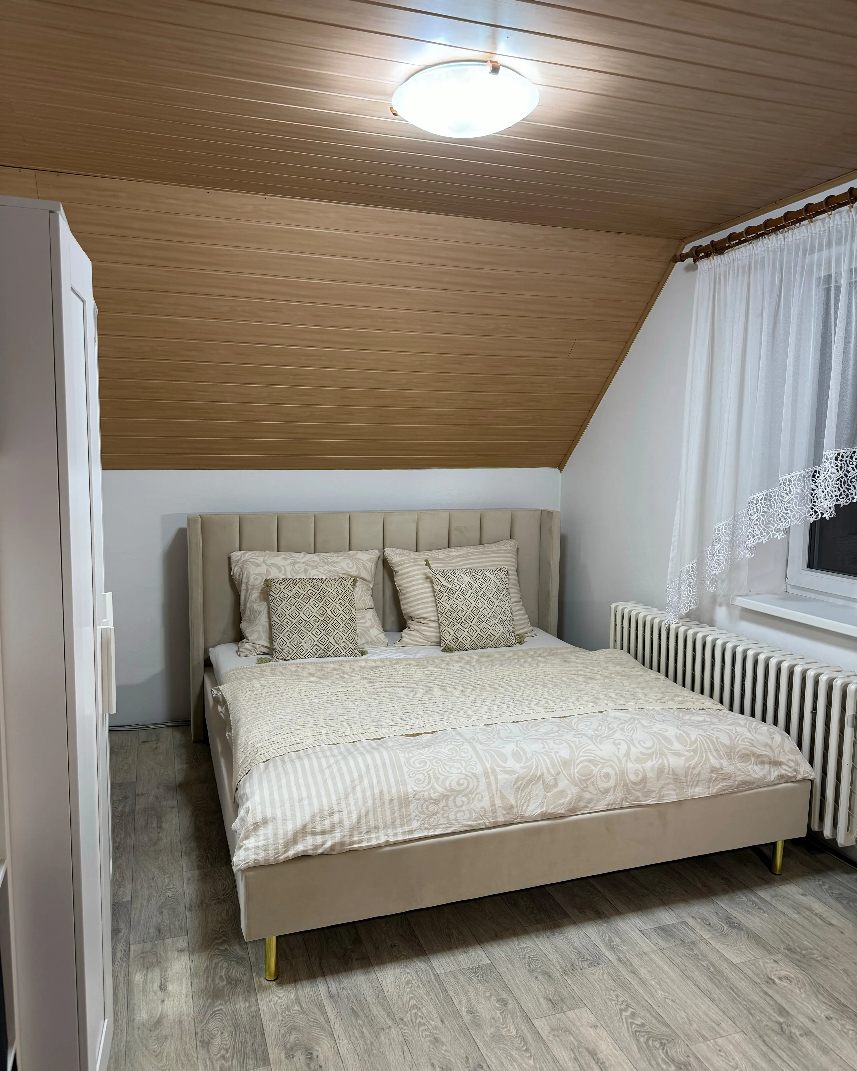 Plaid ANAMUR Katoen 110 x 180 cm Beige