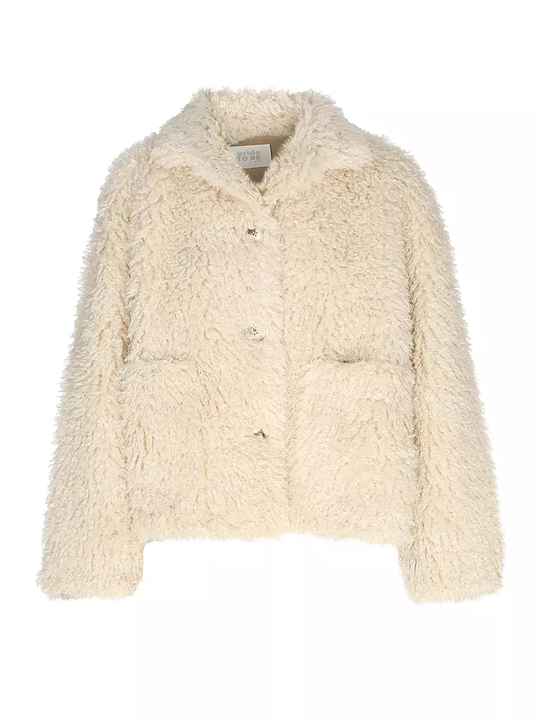 PRIDE TO BE Jacke in Felloptik DENNY beige