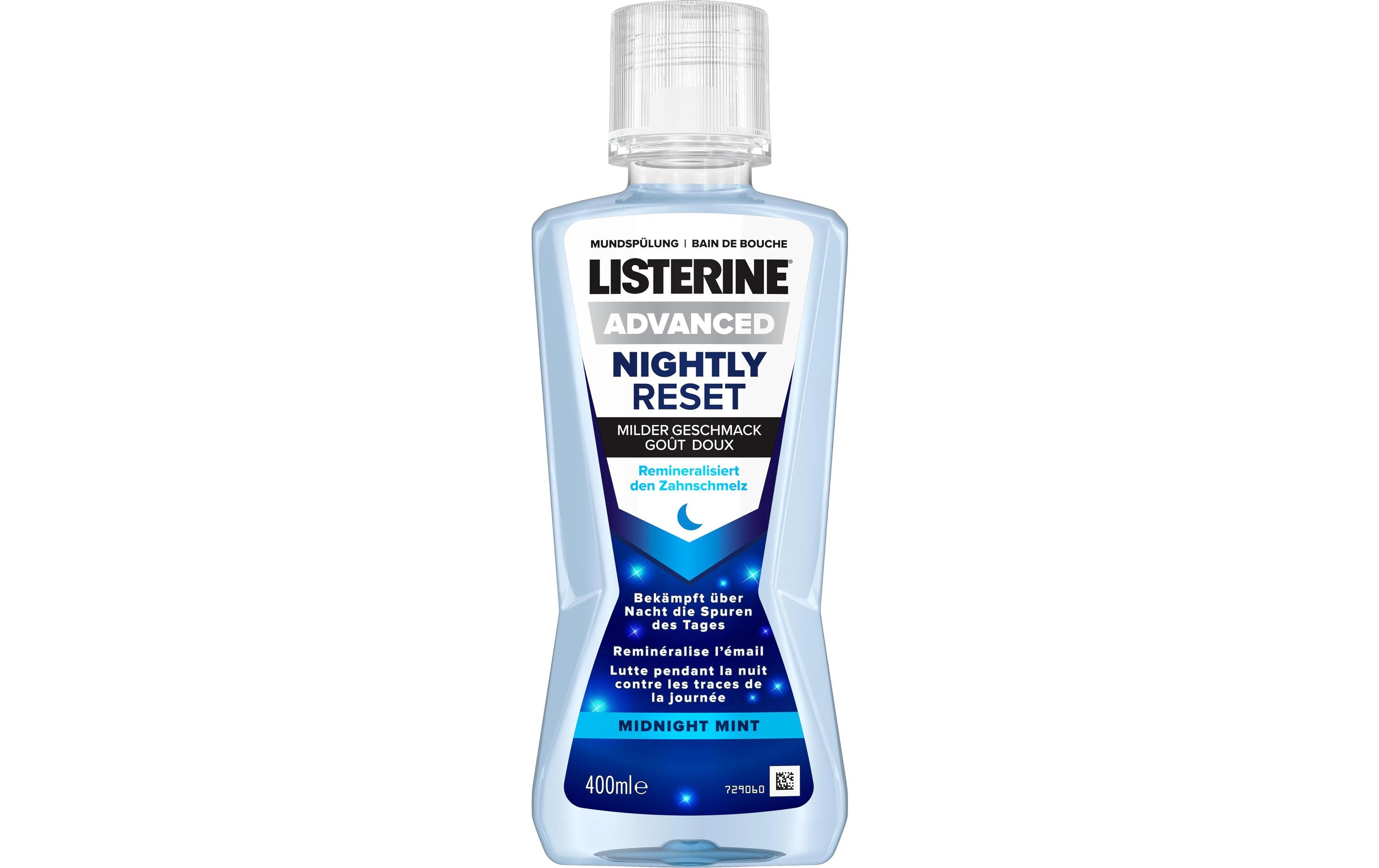 Mundspülung Nightly Reset 500 mlRemineralisiert den Zahnschmelz und bekämpft über Nacht die Spuren des Tages