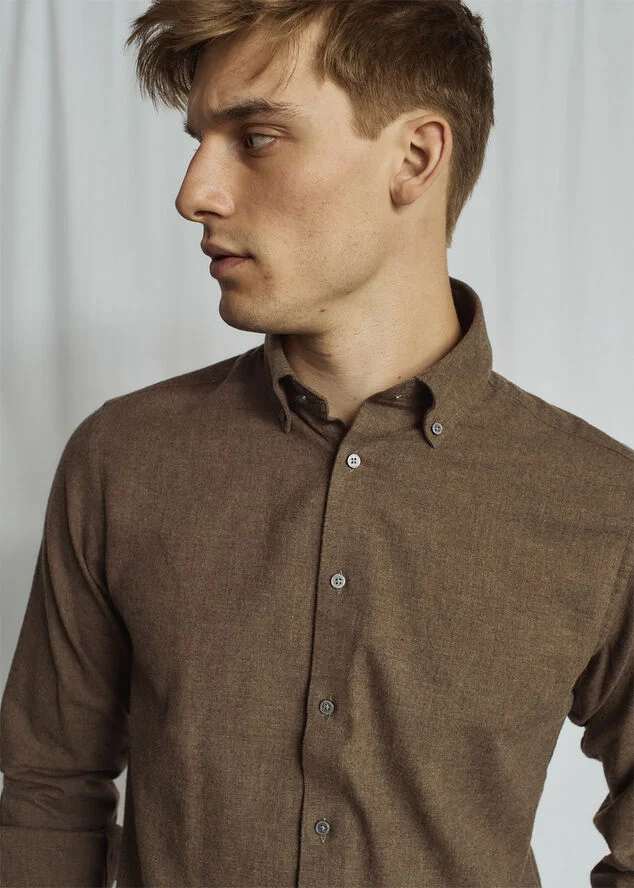 Bruun & Stengade BS Muriel Casual Modern Fit Shirt Brown