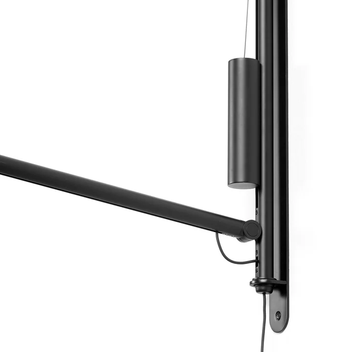 HAY - Fifty-Fifty Wandleuchte, soft black