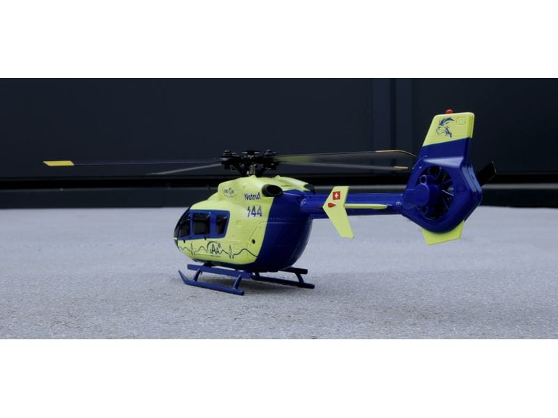 Amewi Helikopter AFX-135 Alpine Air Ambulance 4-Kanal, RTF Kleiner Scale Heli mit 4-Kanal Steuerung für Einsteiger und Fortgeschrittene Piloten
