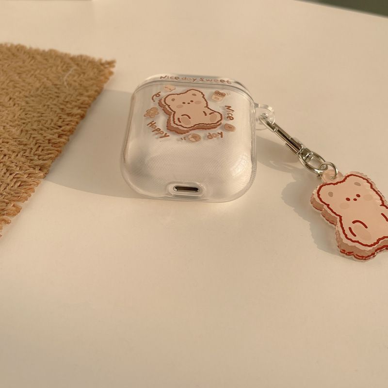 kloudkase - Bear Transparent AirPods / Pro Earphone Case Cover