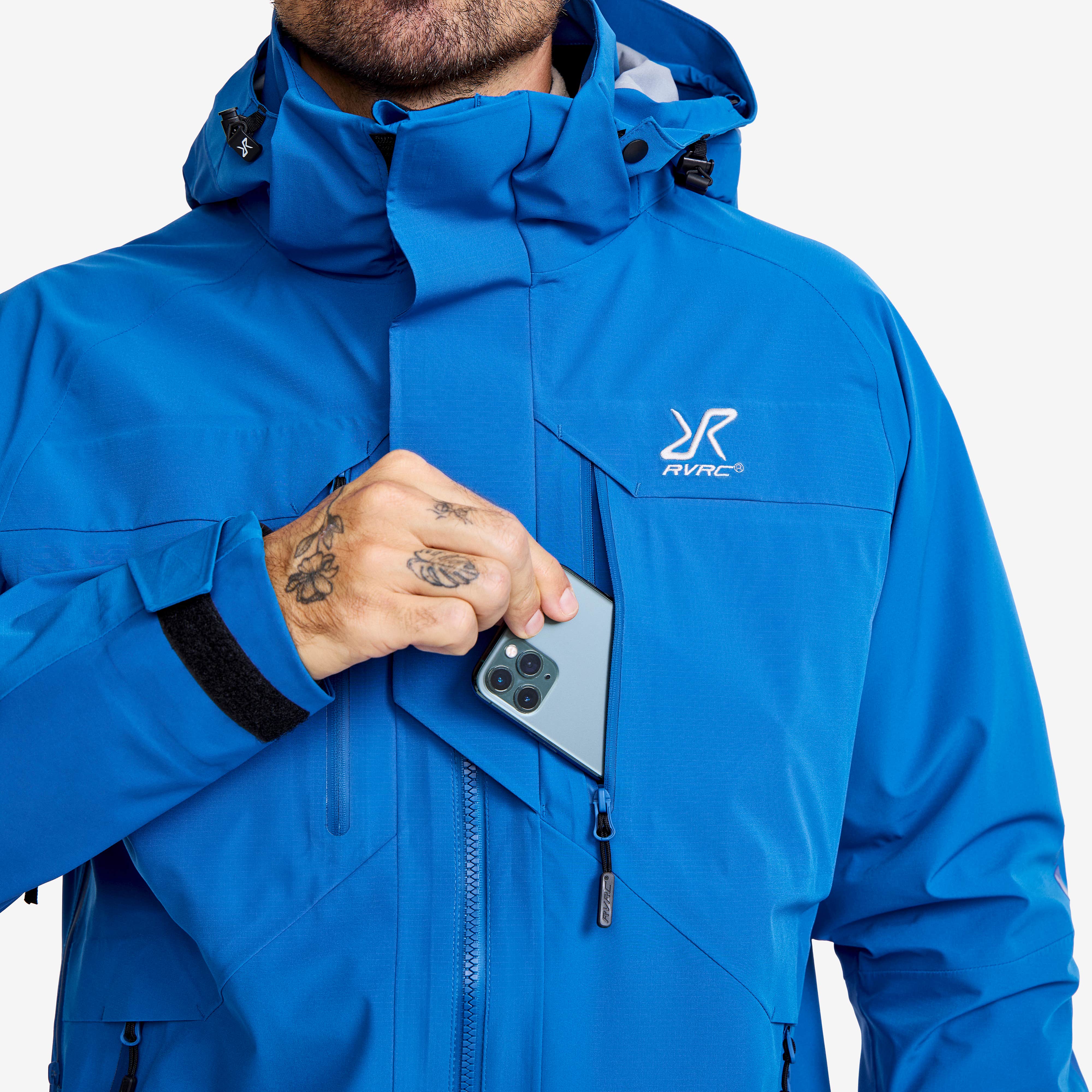 Aries Pro 3L Shell Jacket Herre Classic Blue/True Blue