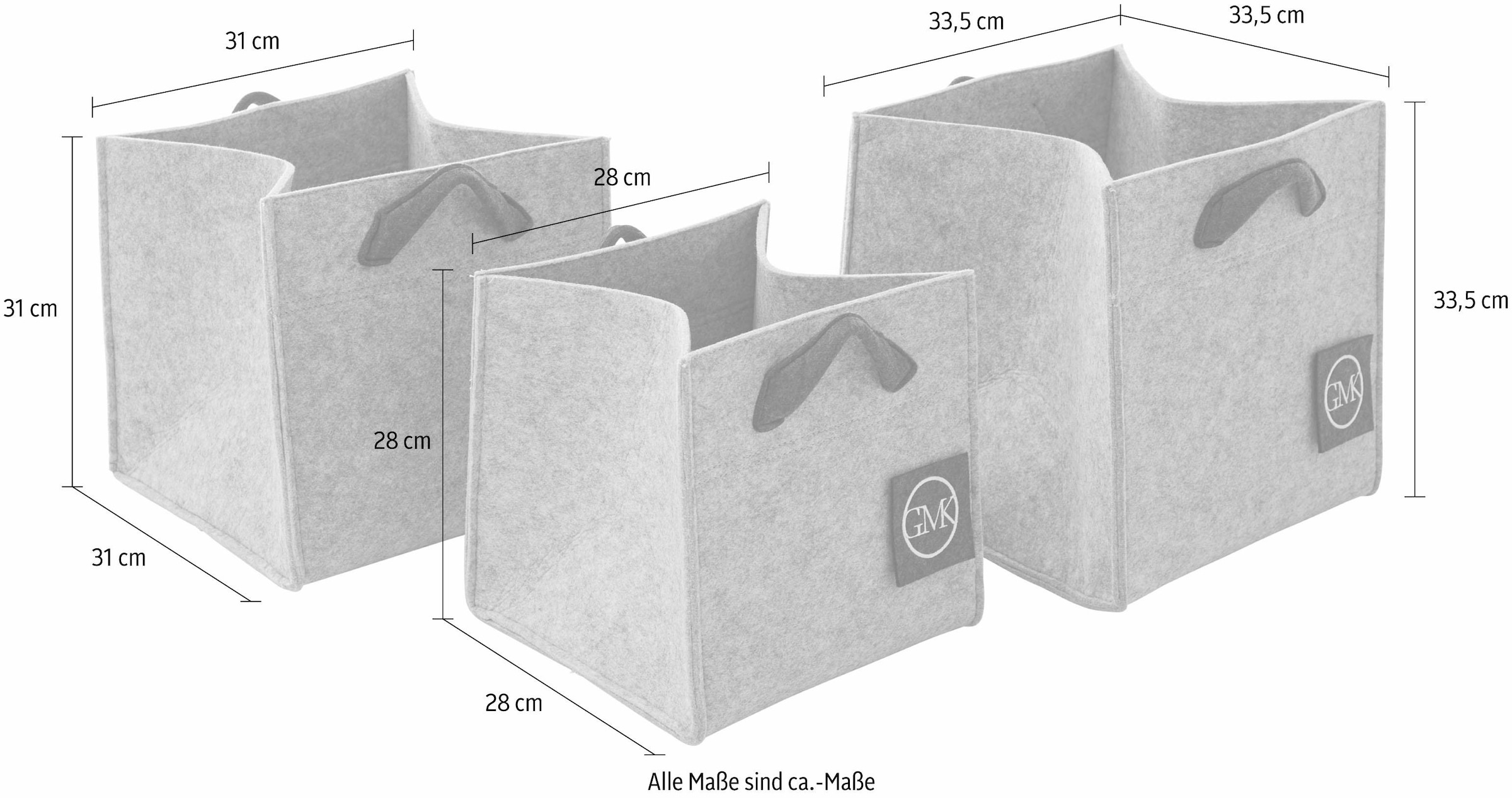 Guido Maria Kretschmer Home&Living Aufbewahrungsbox »Keila« mit Stickerei