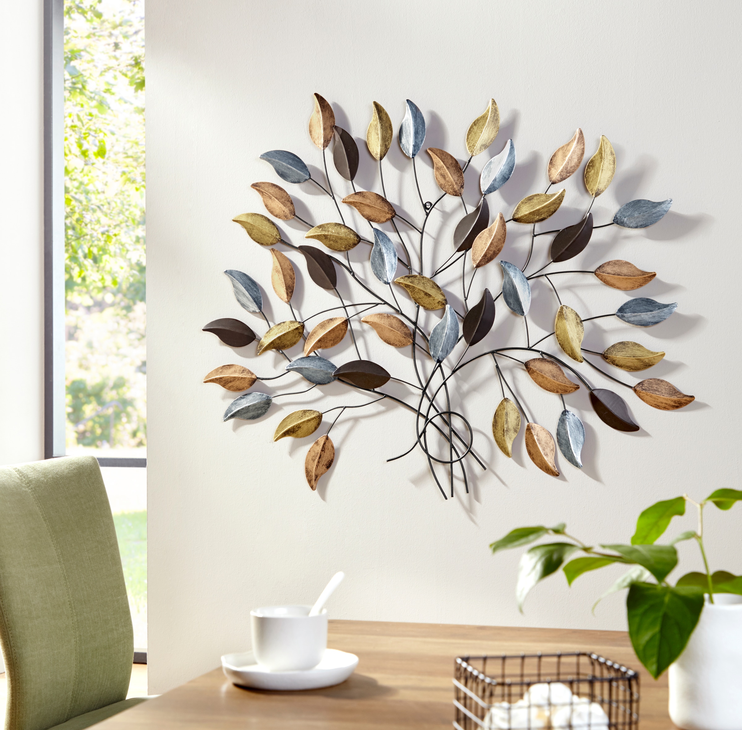my home Wanddekoobjekt »Fagus« modern, Metall