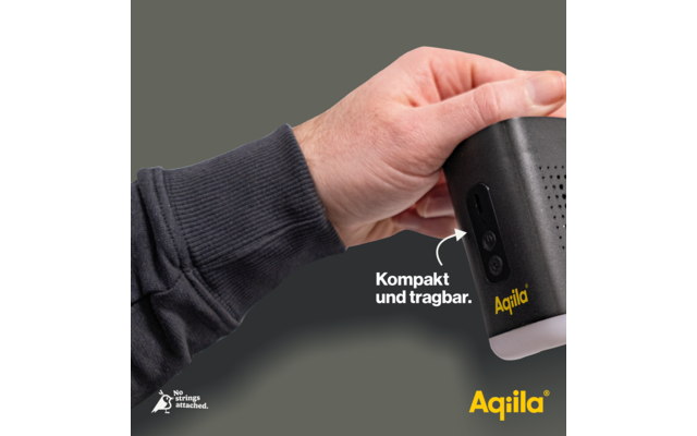 Aqiila Airbird C2 tragbarer Kompressor mit integrierte Campinglampe
