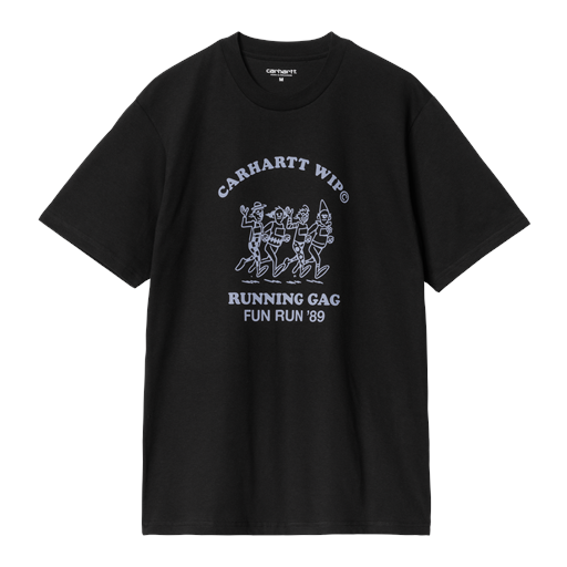 Carhartt WIP Fun Run T-shirt, Black/Dusty Ice, L