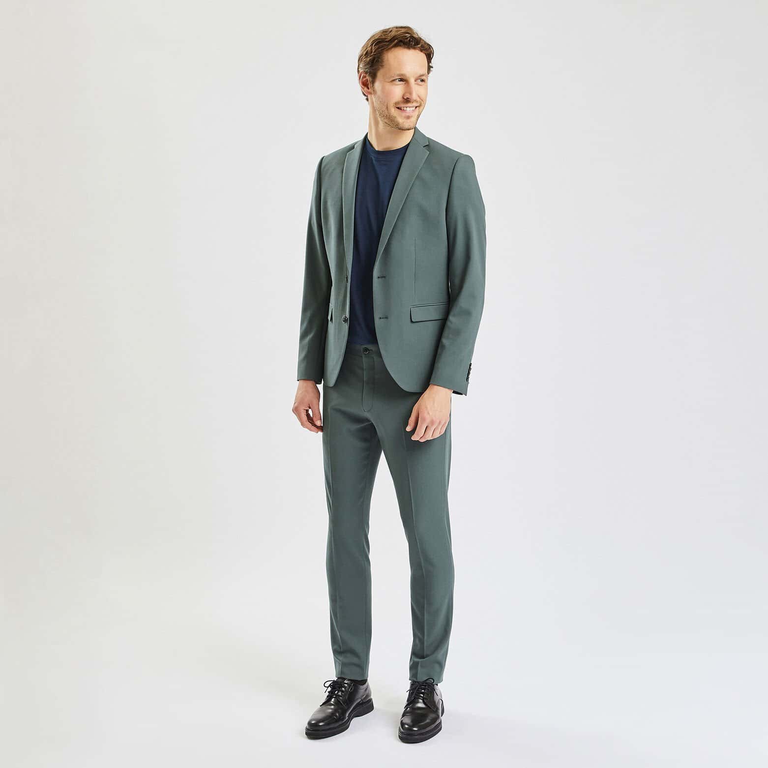 Veste de costume extra-slim bistretch Vert