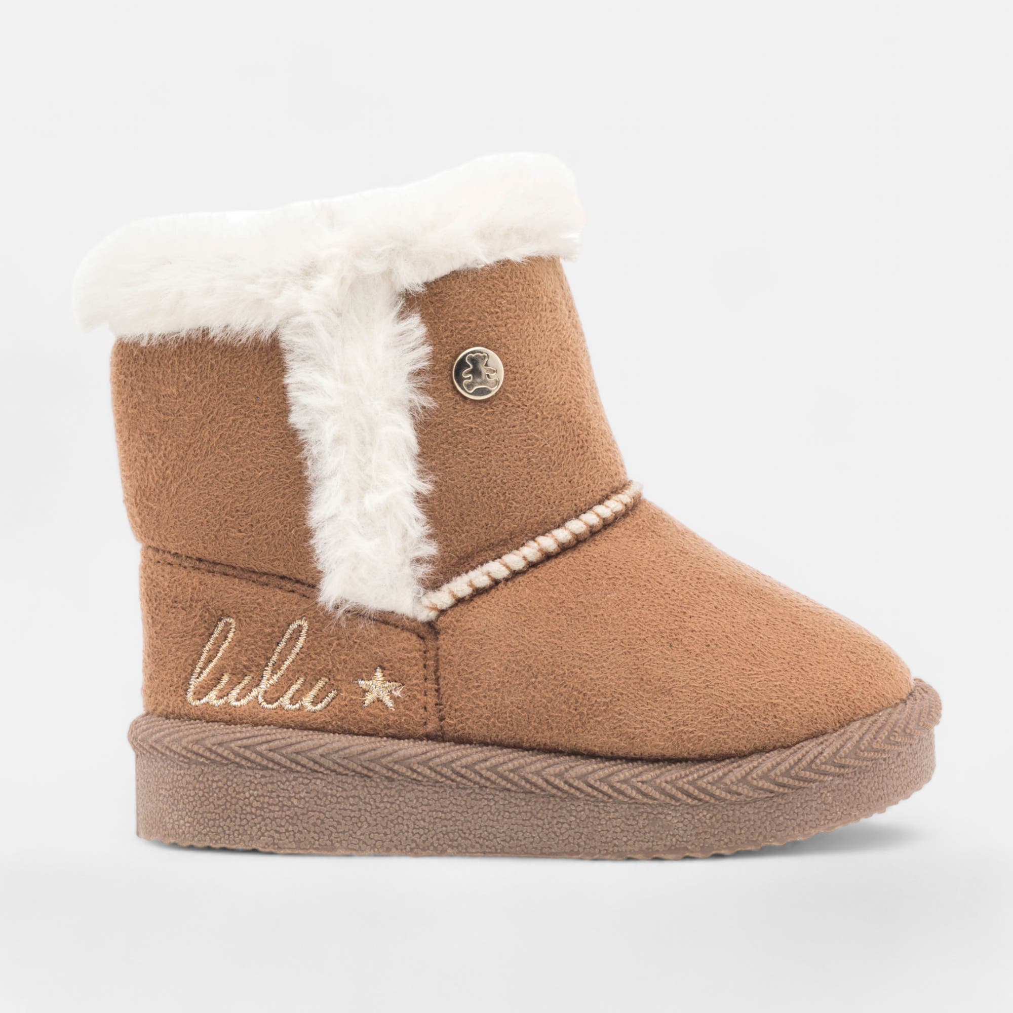 Bottines Bébé fille cognac