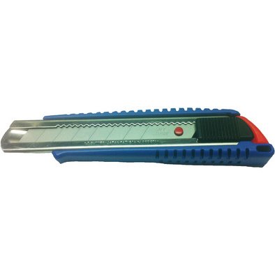 Cutter L-300RP, boîtier en plastique, bleu