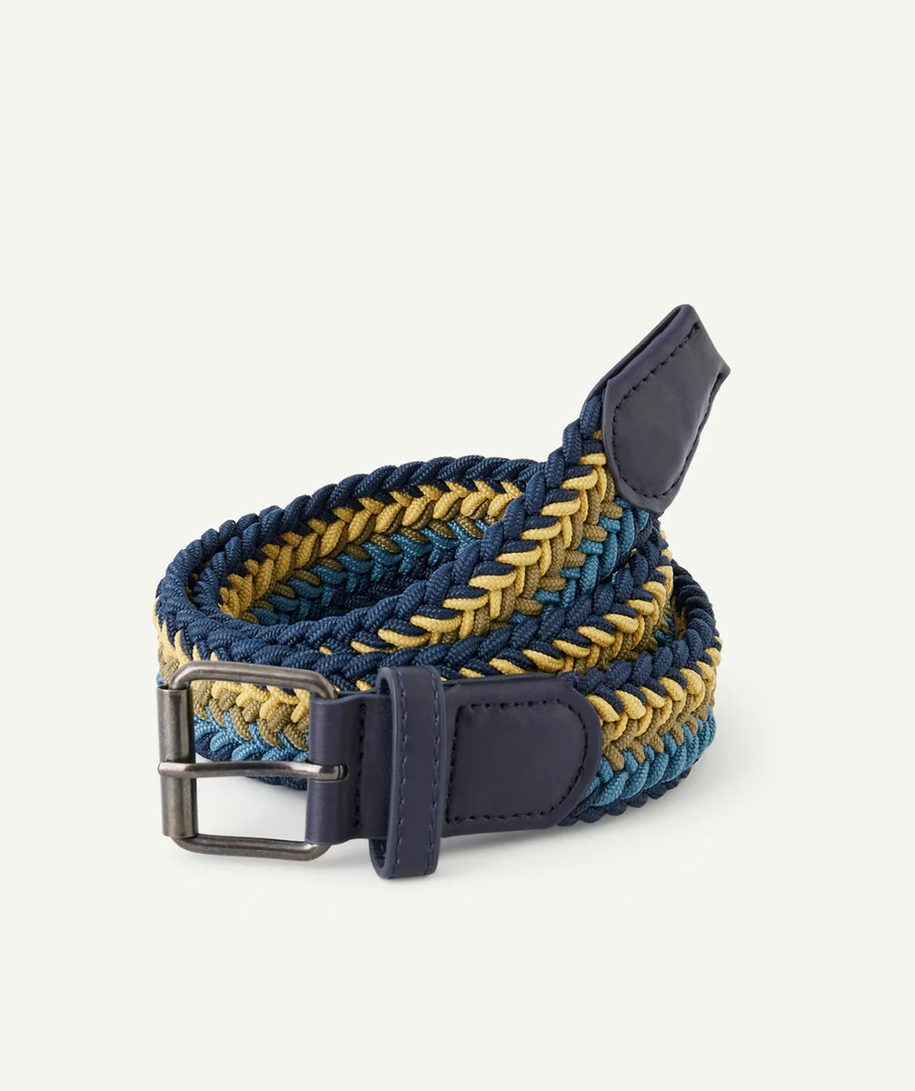 CEINTURE GARÇON TORSADÉE BLEU ET VERT