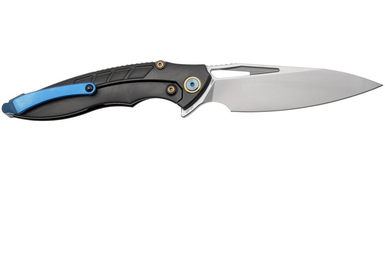 Rike Knife 1902 RK1902RED Böhler M390, Titanium FrameLock, Red Carbon Fiber, zakmes