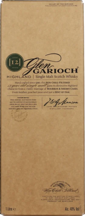 GLEN GARIOCH 12 YEARS SINGLE MALT 1LTR