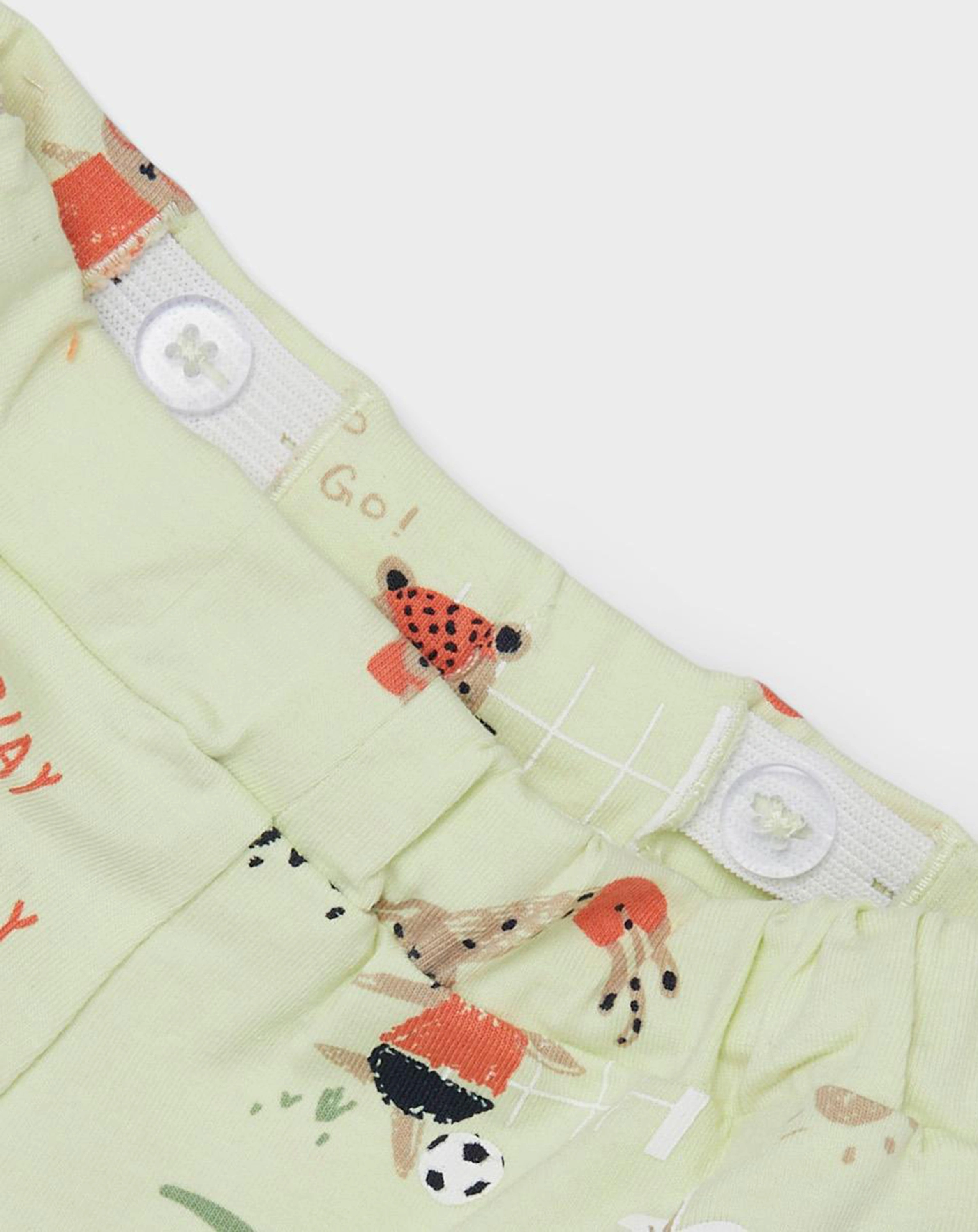 Shorts NBMFORIS - LET'S ROLL in lime cream