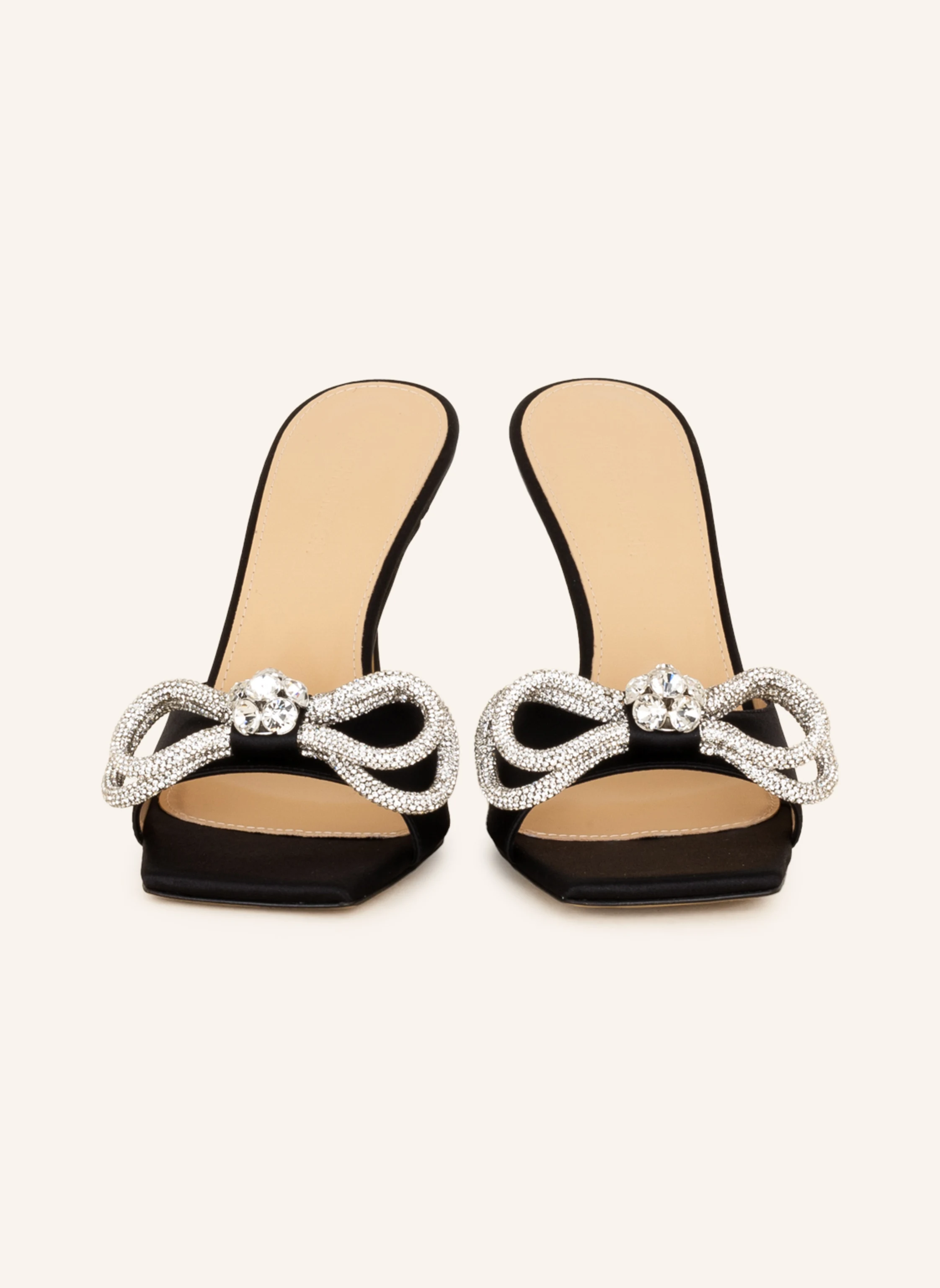 MACH & MACH Mules DOUBLE BOW mit Schmucksteinen