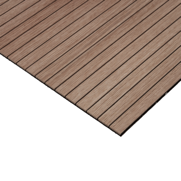 Lattenwand flexibel walnoot 260x52,5 cm, dikte 6,5 mm - 2 stuks per pak