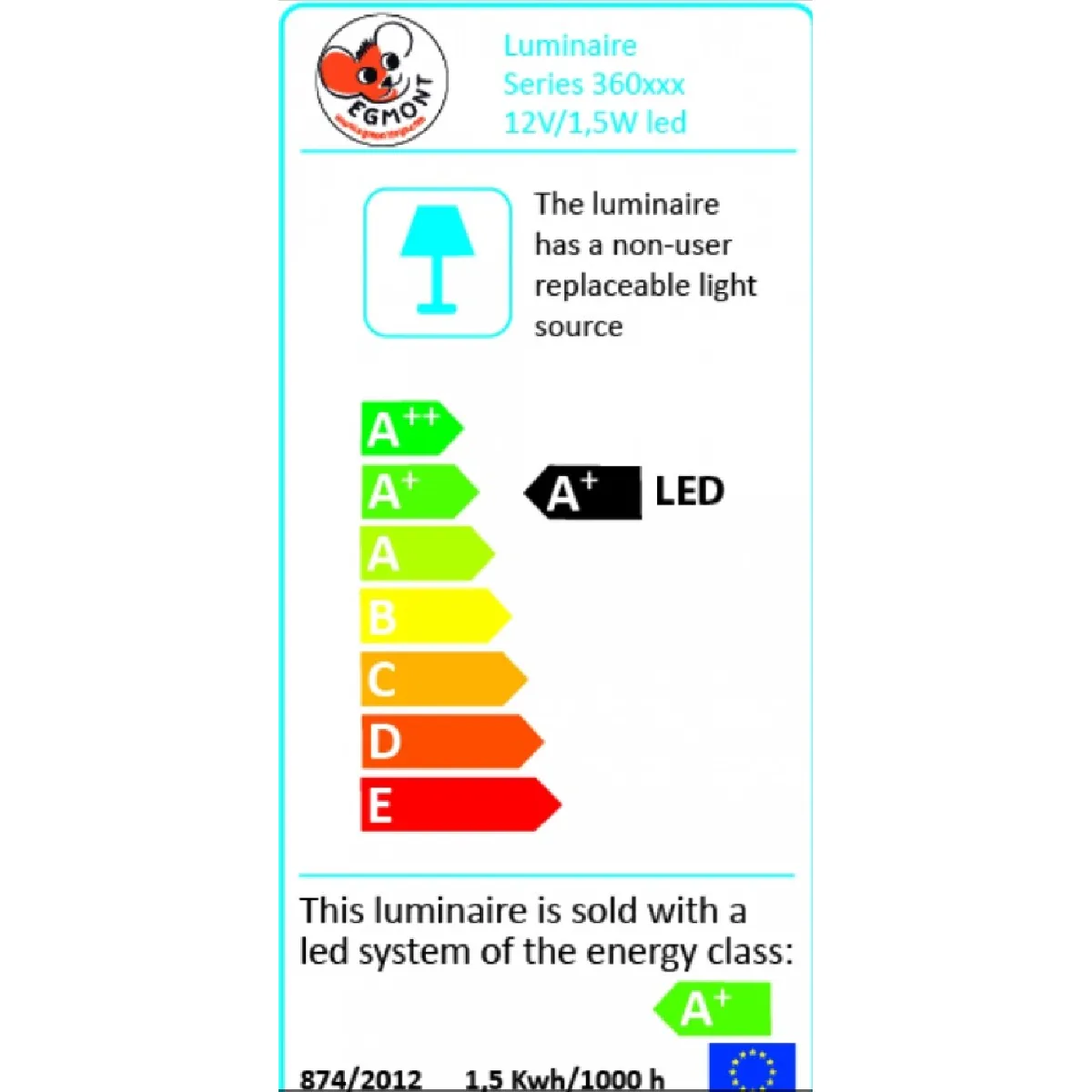 Egmont Toys Lampe Lapin