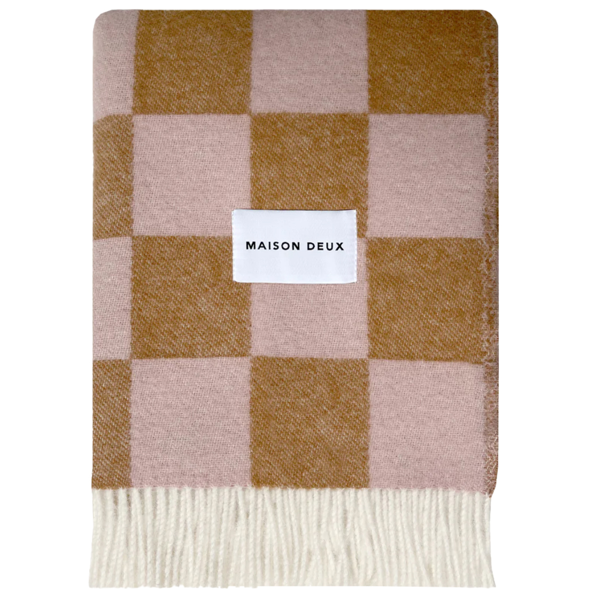 Plaid Checkerboard 130x200 cm terra/pink