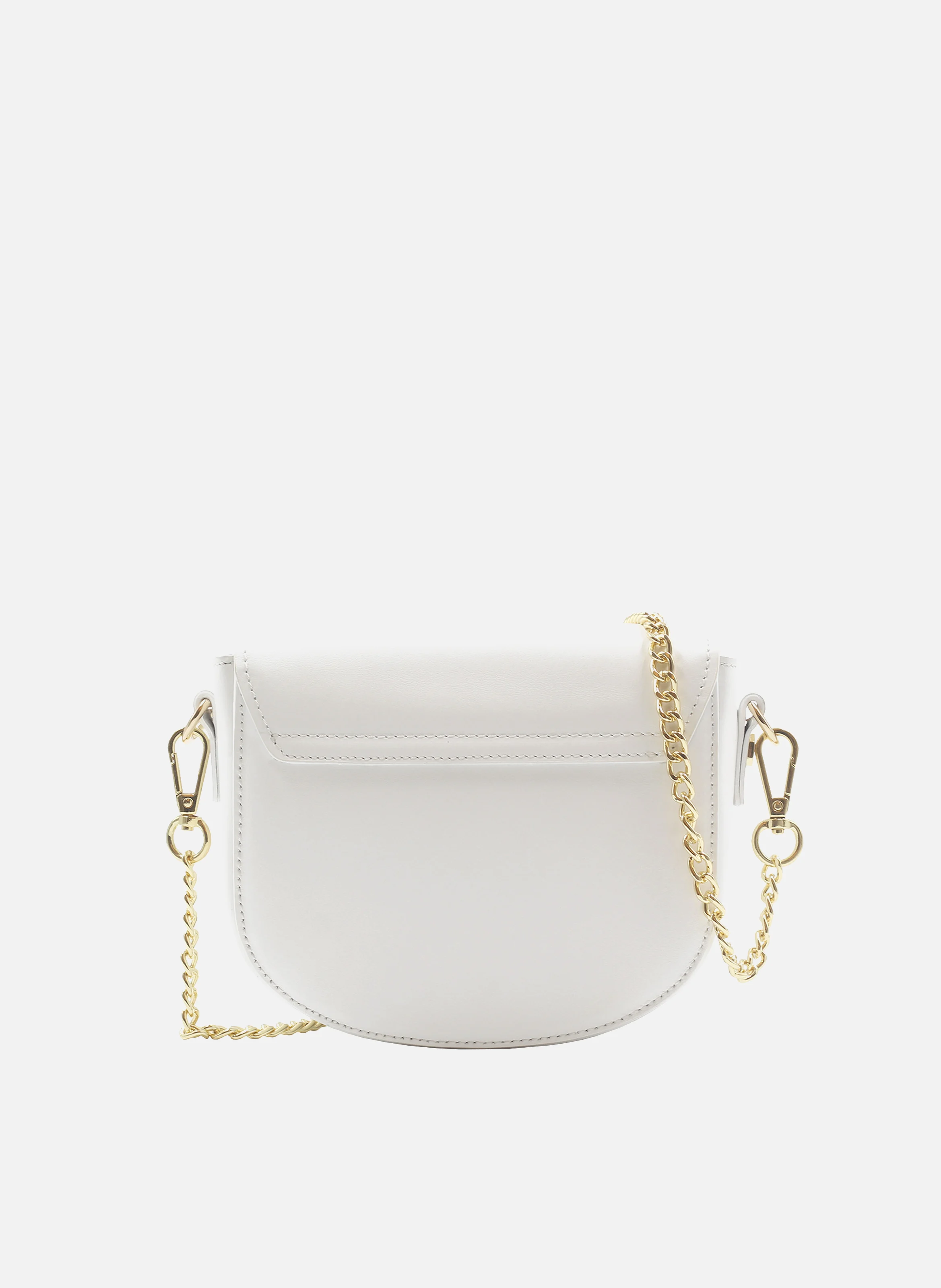 Mini sac cuir lisse | Blanc