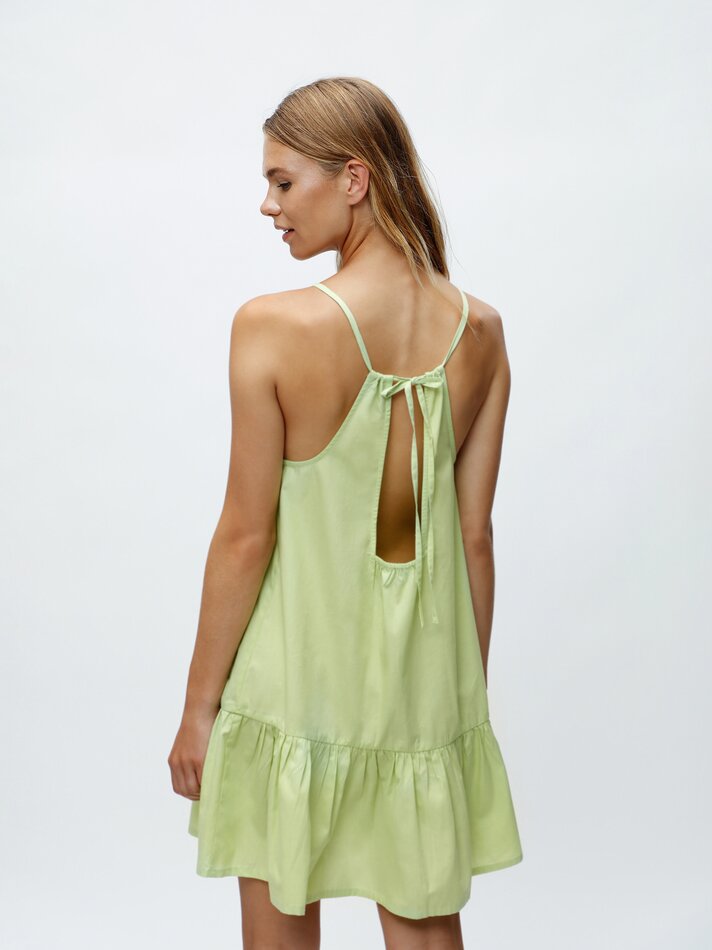 Vestido curto frente única - Verde