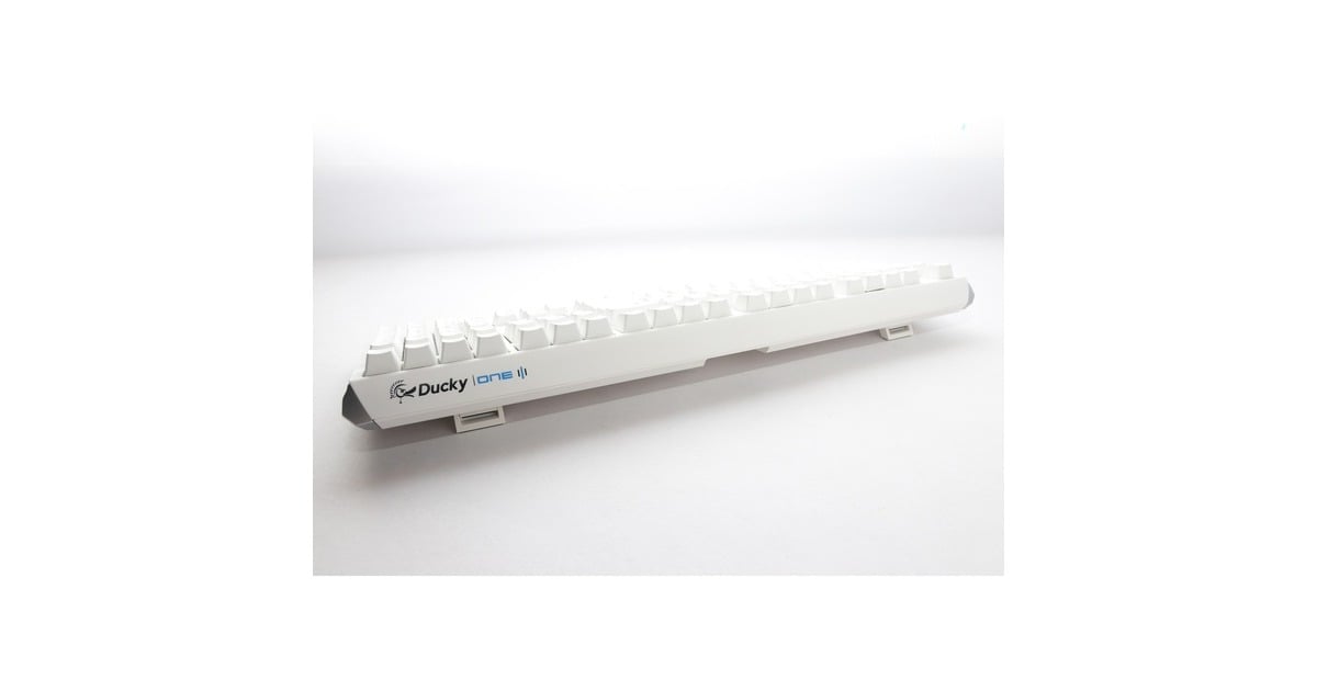 DuckyOne 3 Classic Pure White, toetsenbord  (Wit, US lay-out, Cherry MX Blue, RGB led, Double-shot PBT, Hot-swappable, QUACK Mechanics)