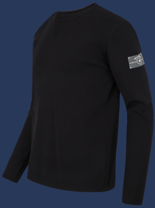 Herren Pullover 013 KoNitI, Black/Black