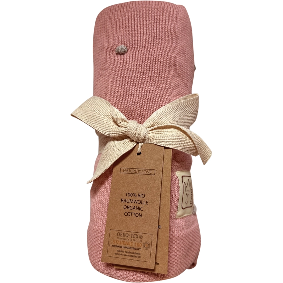Kaiser Babydecke KNOTS organic cotton roseknots creme
