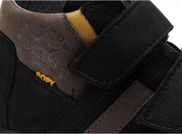 Bopy boots bottine enfant voltaire noir