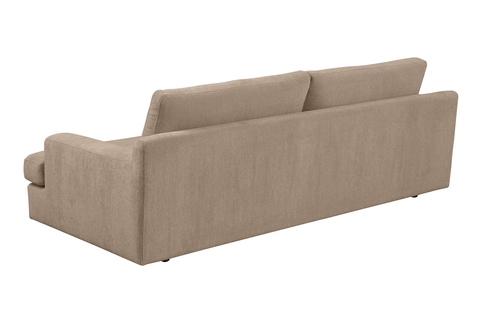 Roma 3-seter XL Tekstil Raven 30 Beige med sorte ben