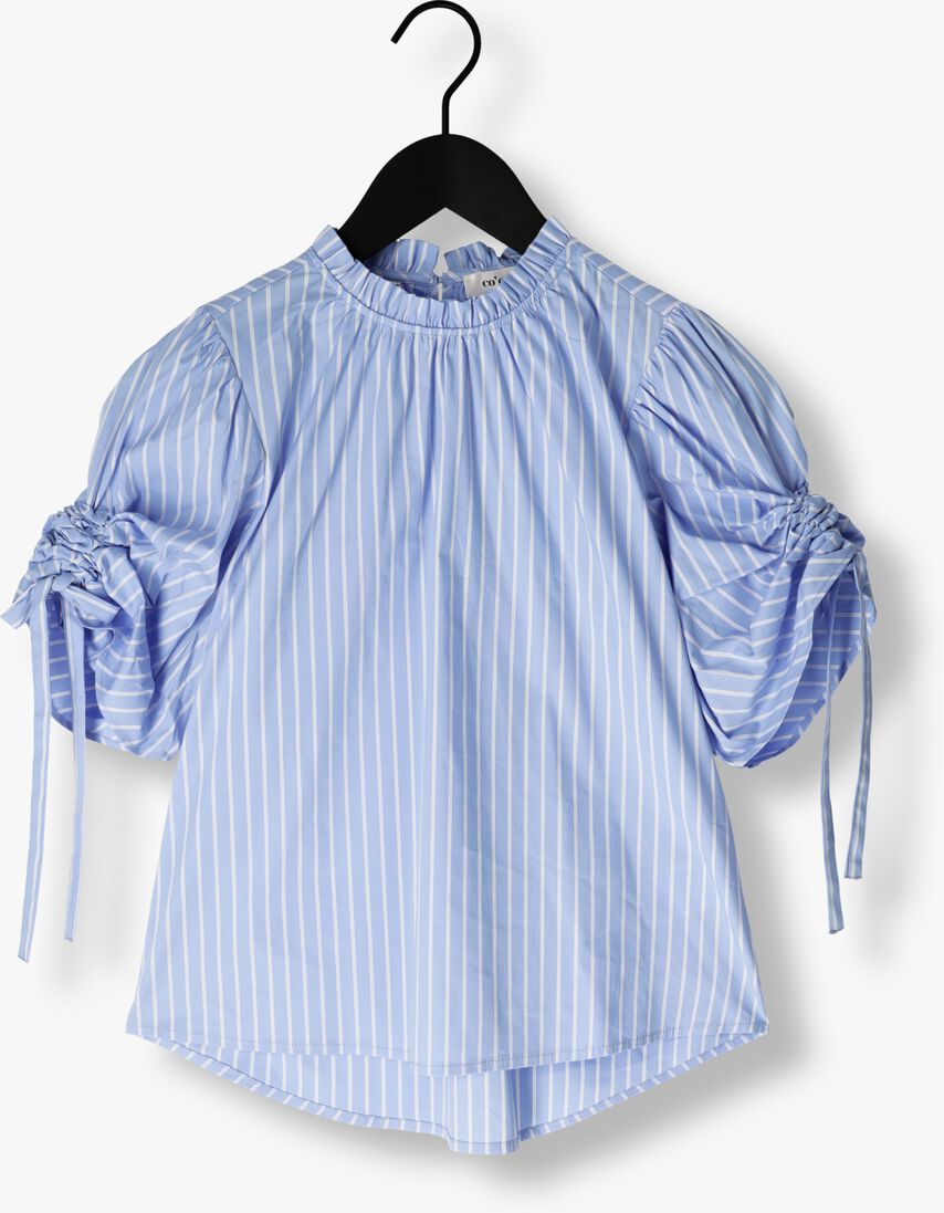 lichtblauwe co'couture blouses diviacc puff ss blouse