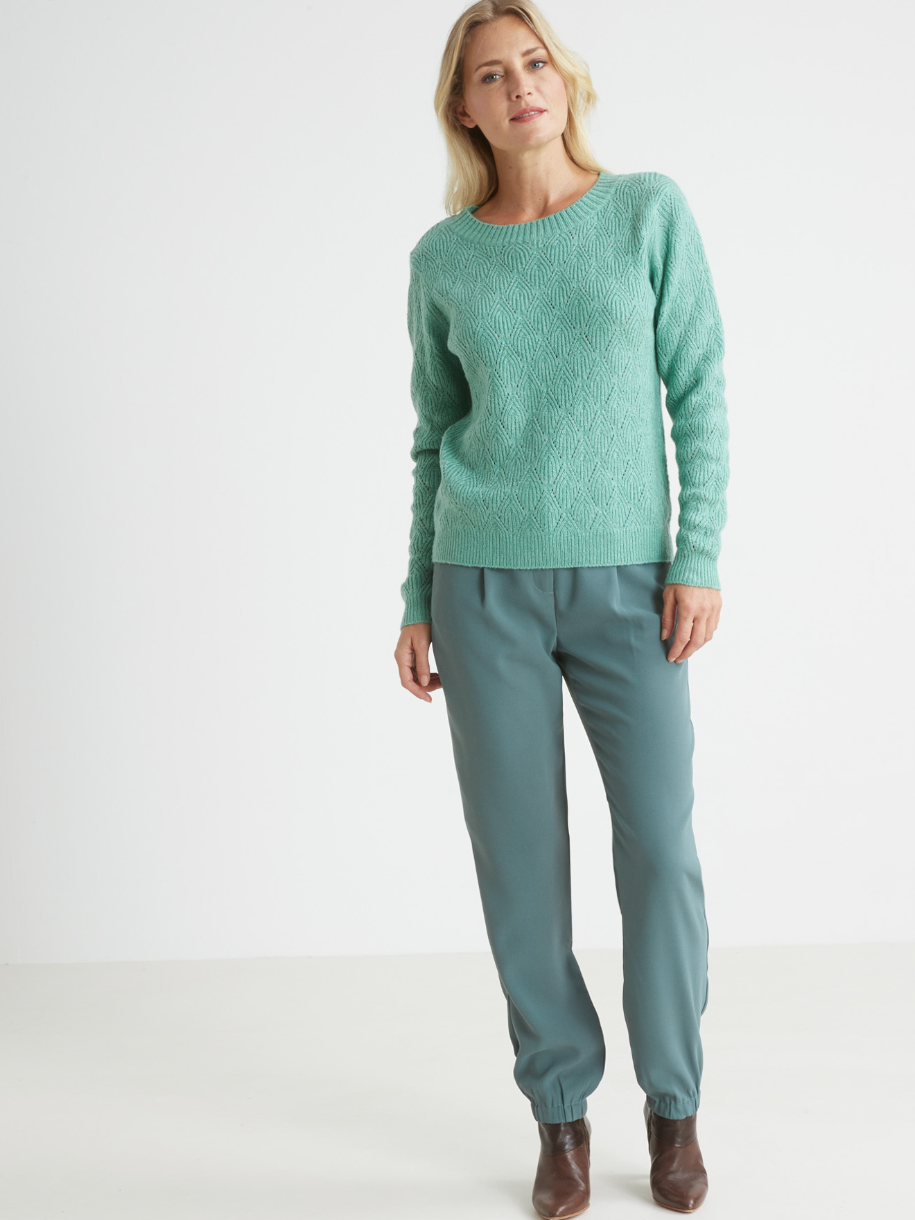 Pull maille fantaisie