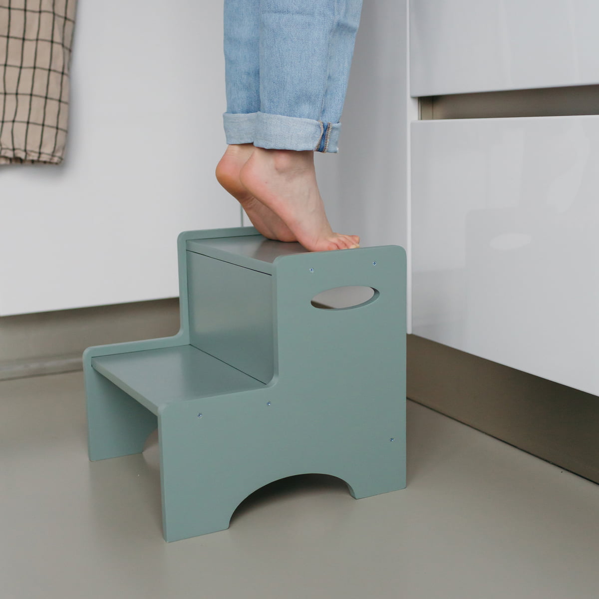 Step Up opstapje kruk berken
