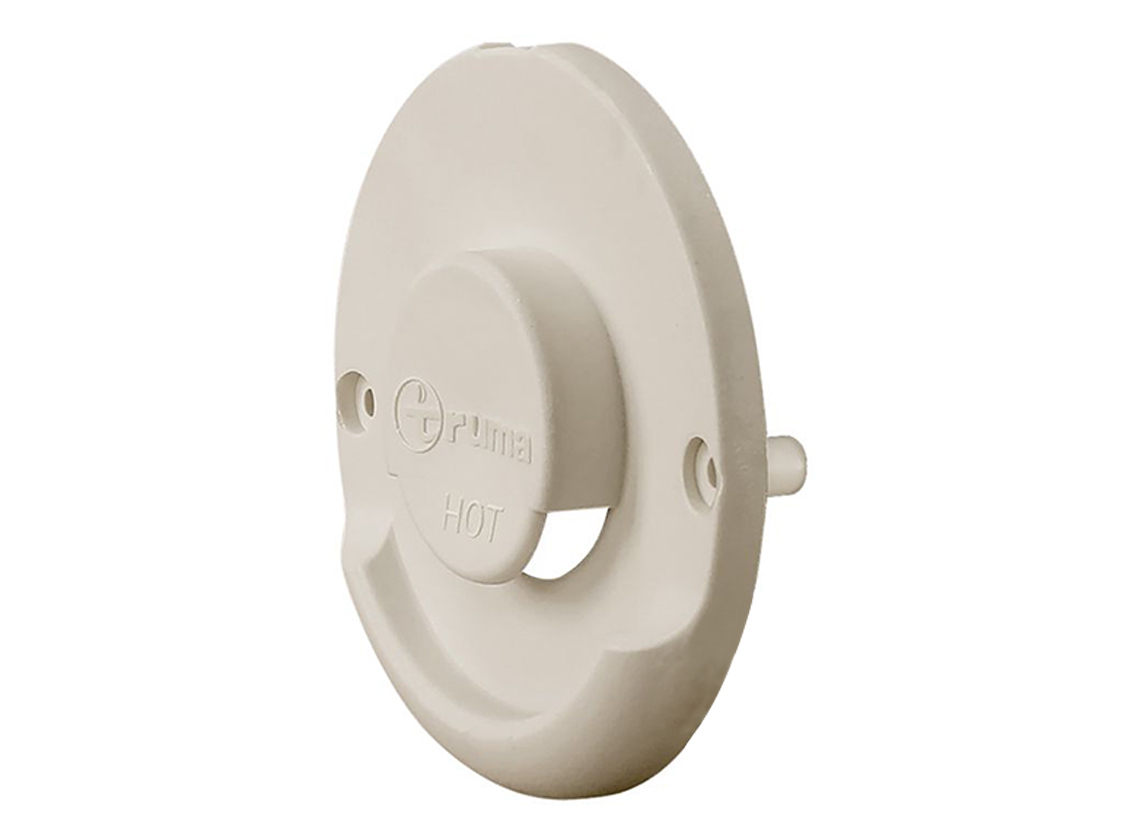 Truma ZR wanddoorvoer rooster - cream