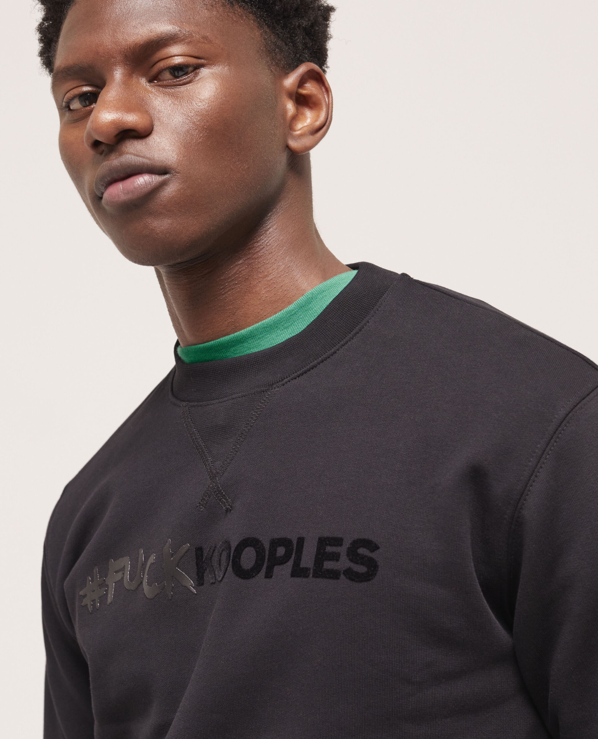 Sweatshirt logo noir