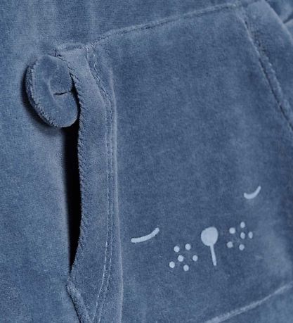 Fixoni Sparkedragt m. Body l/æ - Velour - Blåe Fushion
