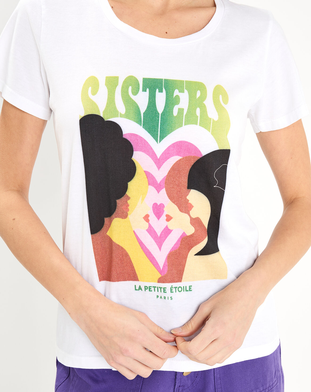 La Petite Etoile T-Shirt Soeurettes blanc