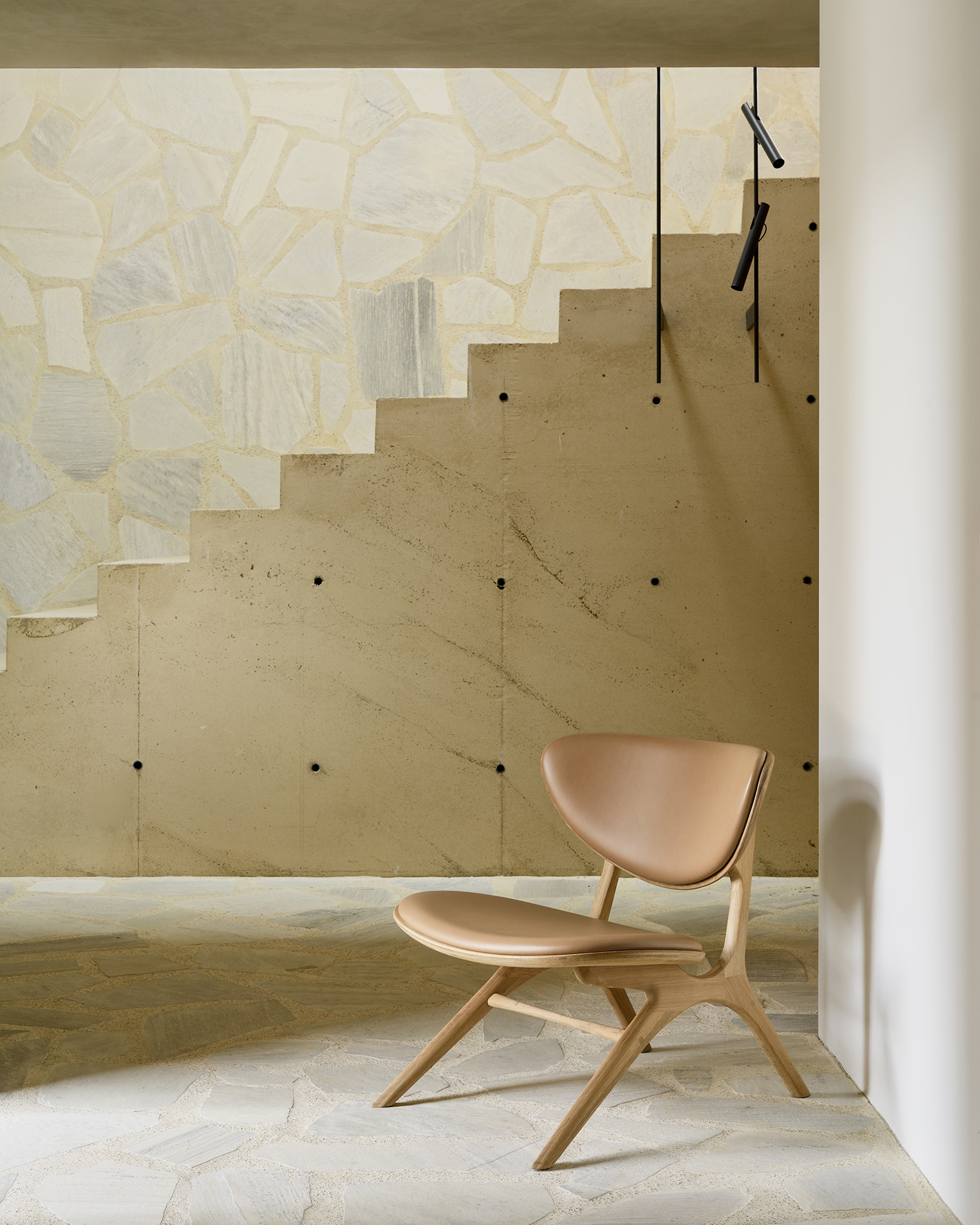 Eye loungestoel sienna leer