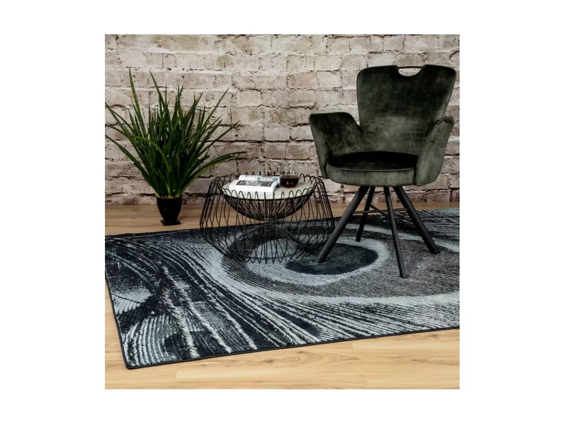 Tapis 290x200cm, design G108A coloris bleu pétrole - Confort et élégance pour votre intérieur