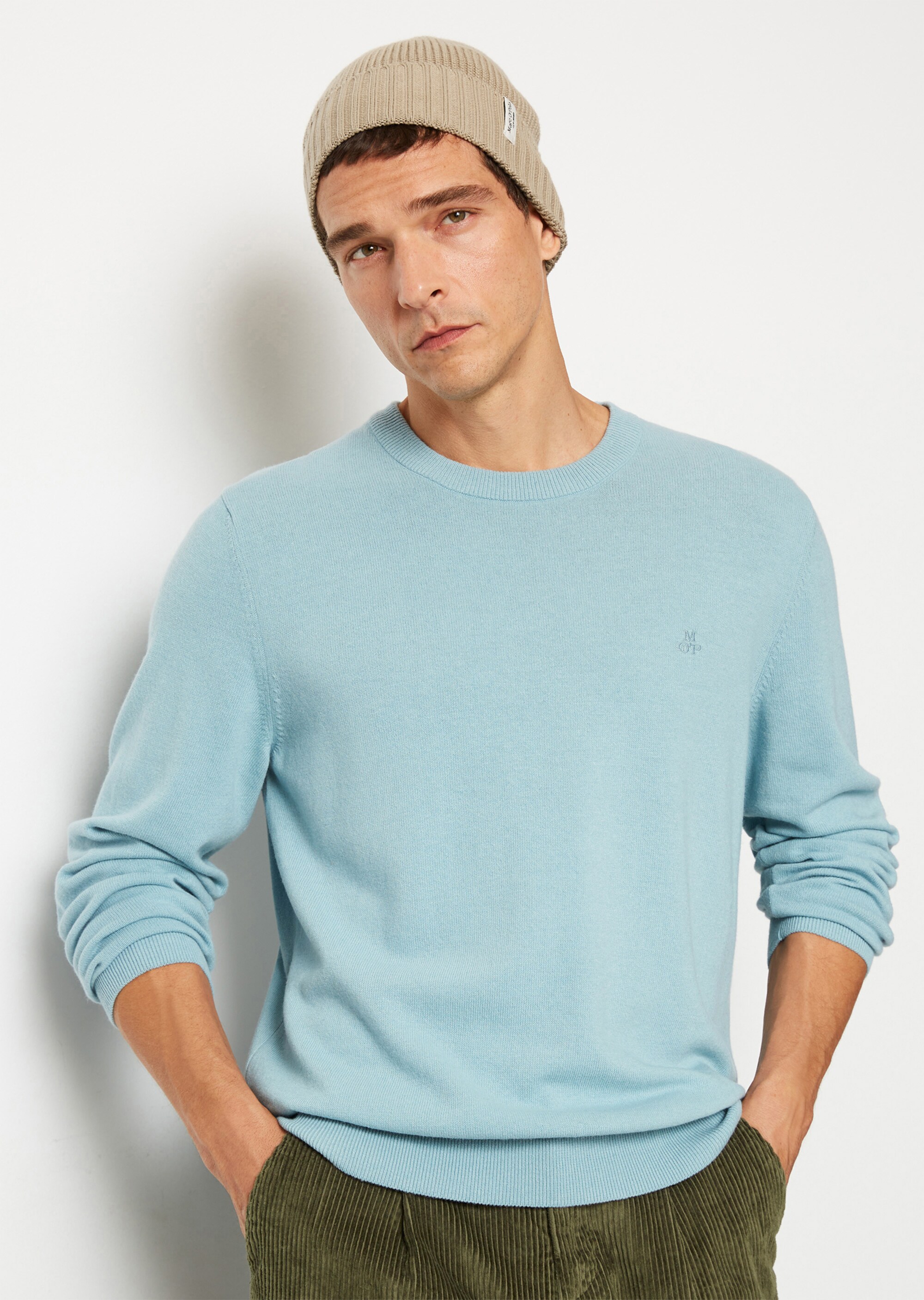 Pullover regular aus softem Bauwolle-Schurwolle-Mix