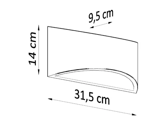 Sollux VIXEN Up & Down Applique en plâtre Blanc G9