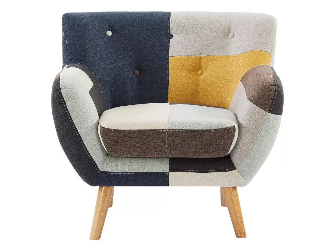 Canapés 3 places 2 places et un fauteuil en tissu patchwork SERTI II