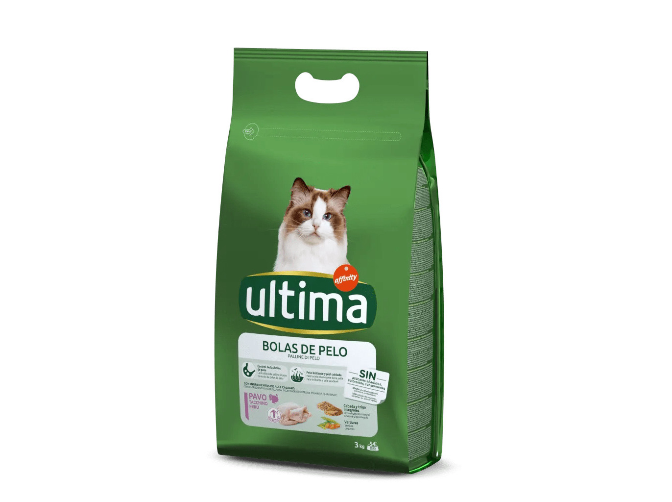 RAÇÃO PARA GATO ULTIMA BOLAS DE PÊLO 3KG