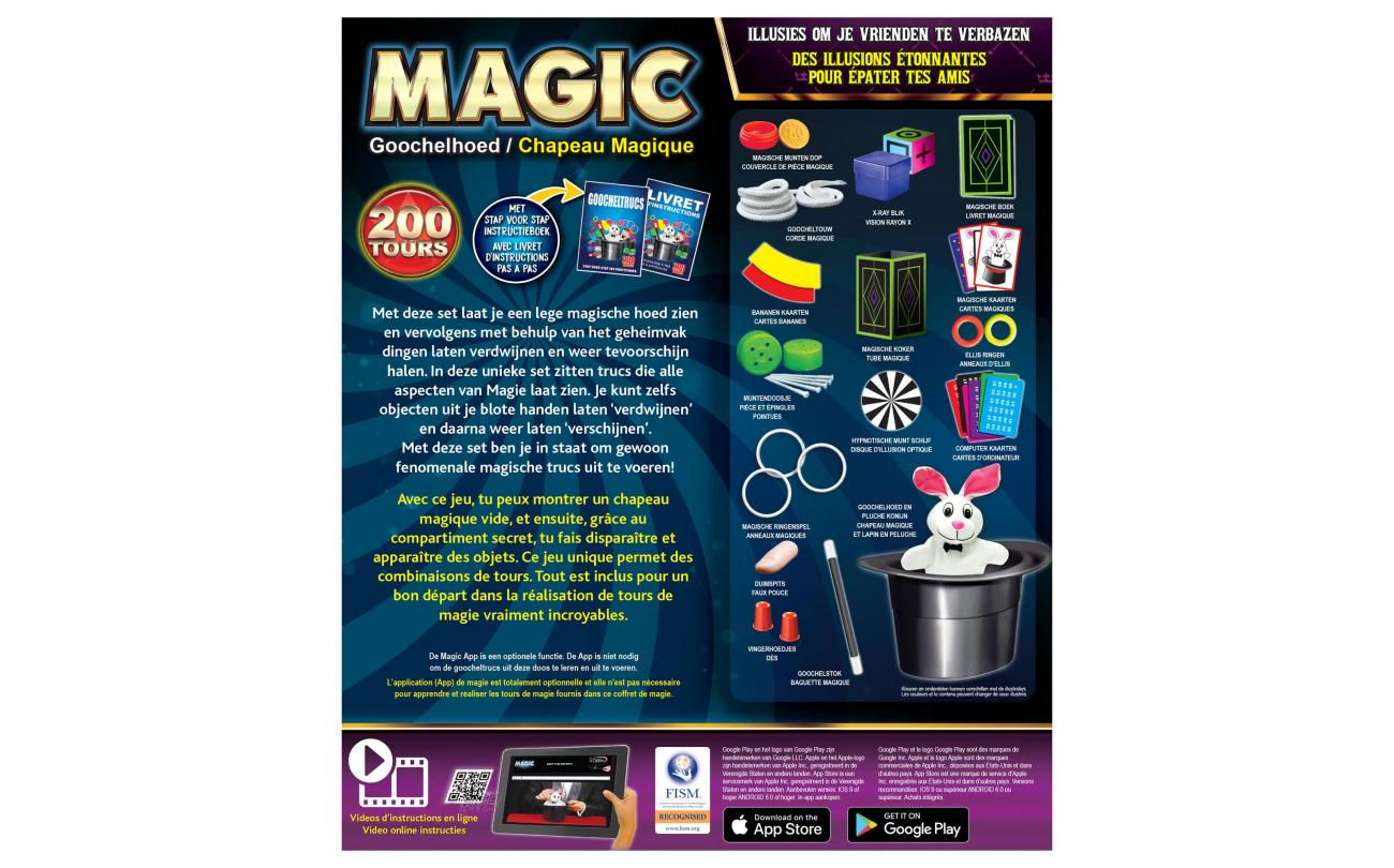 Magic goochelhoed met 200 trucs en handleiding