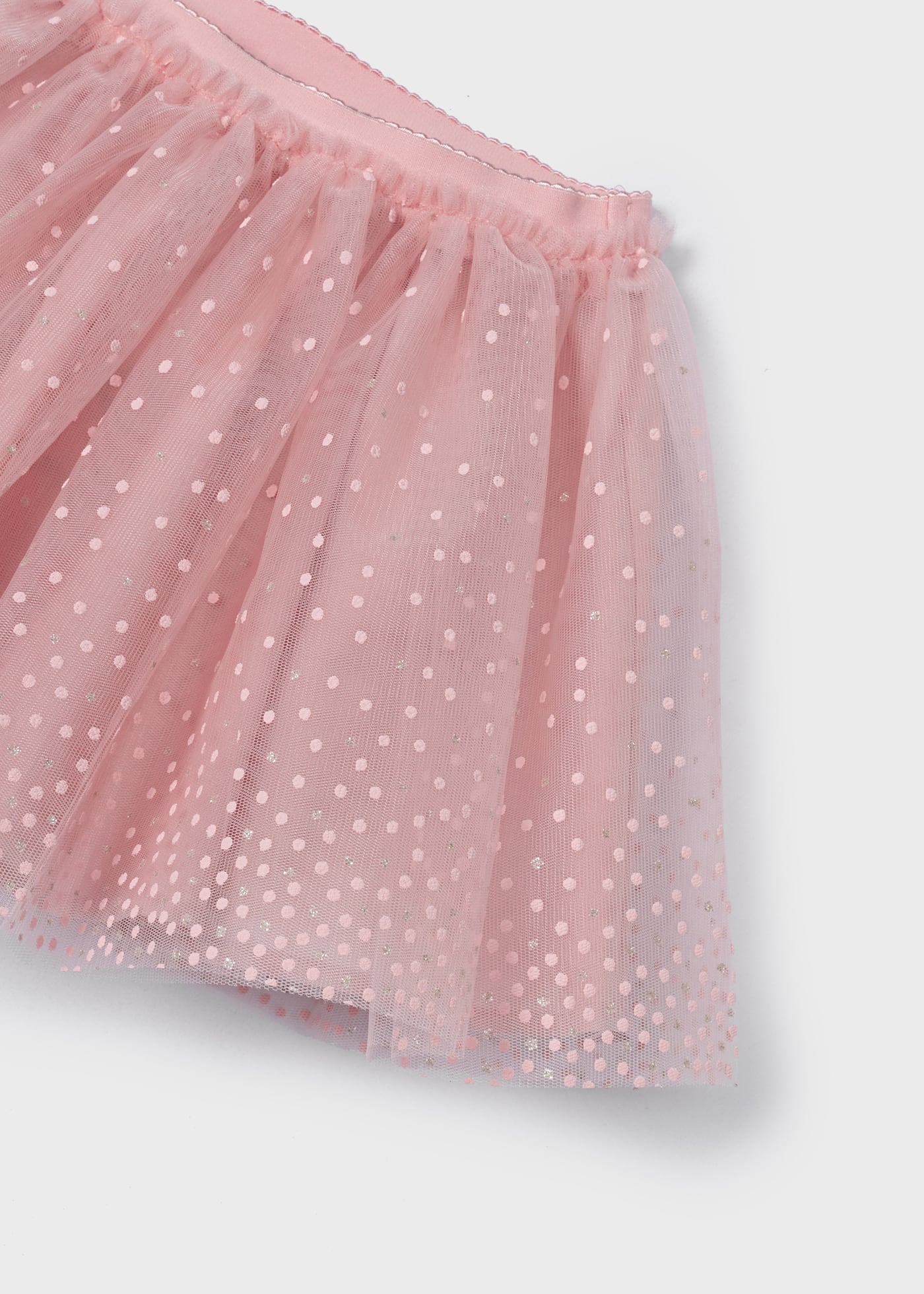 Saia de tule com glitter para meninas