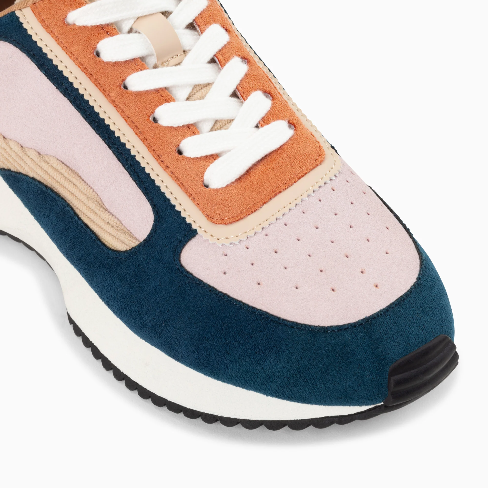 Sneakers-Baskets Pekka bleu et rose pâle à semelle running
