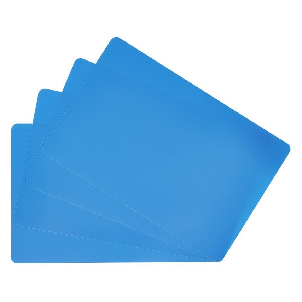 Set de table 43,5x28,5 cm en pvc souple uni x4