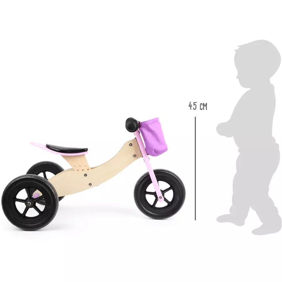 small foot® Laufrad-Trike Maxi 2 in 1 Rosa