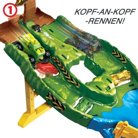 Mattel Hot Wheels Monster Trucks Wettkampf Rennstrecke