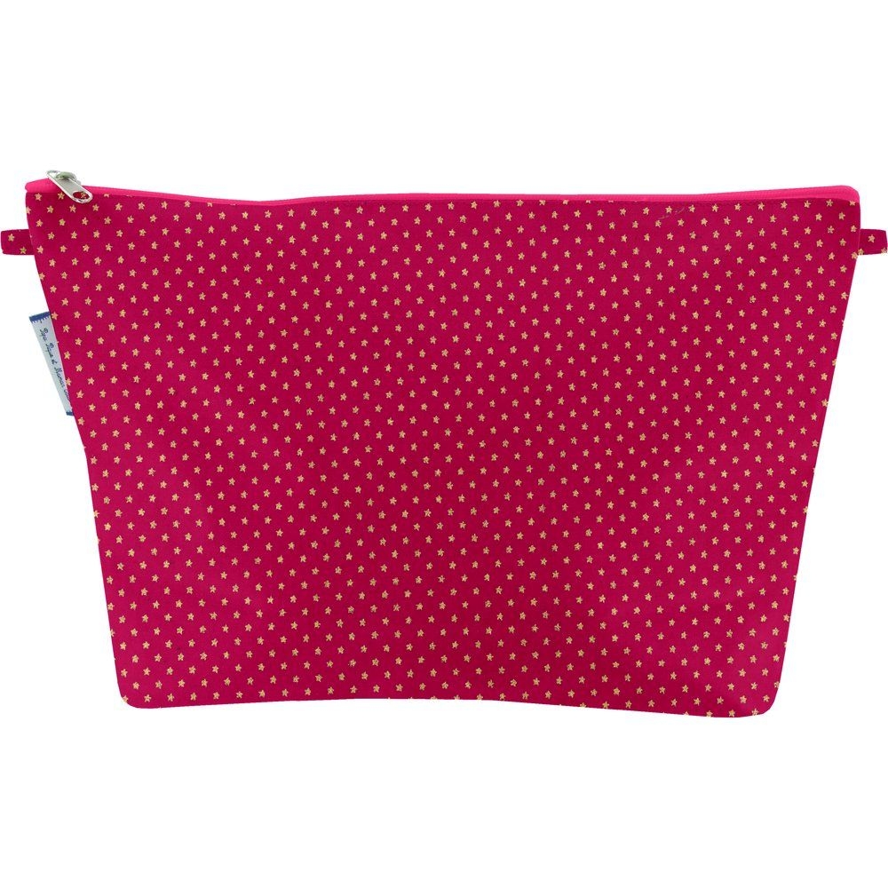 Trousse De Toilette Etoile Or Fuchsia